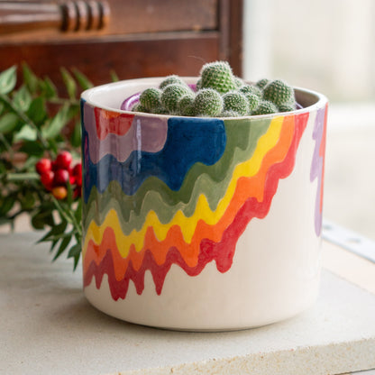 Unique Flower Pot - Ceramic Indoor Planter, Unique Home Decor