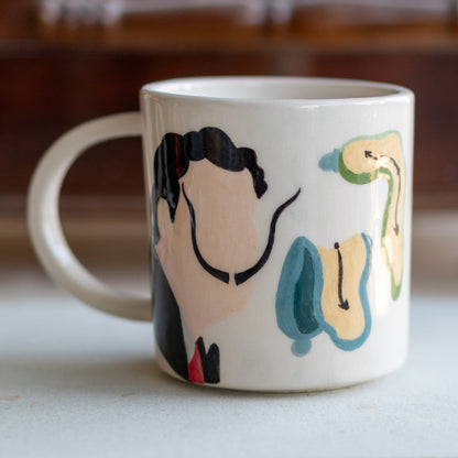 Handmade Pottery Coffee Mug - Salvador Dali, Art Lover Gift, Ceramic Mug, Tea Cup - Persistence of Memory