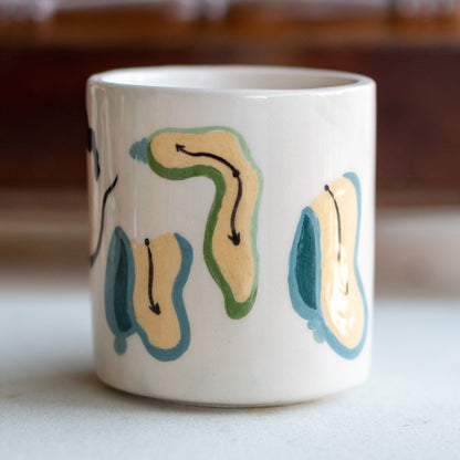 Handmade Pottery Coffee Mug - Salvador Dali, Art Lover Gift, Ceramic Mug, Tea Cup - Persistence of Memory