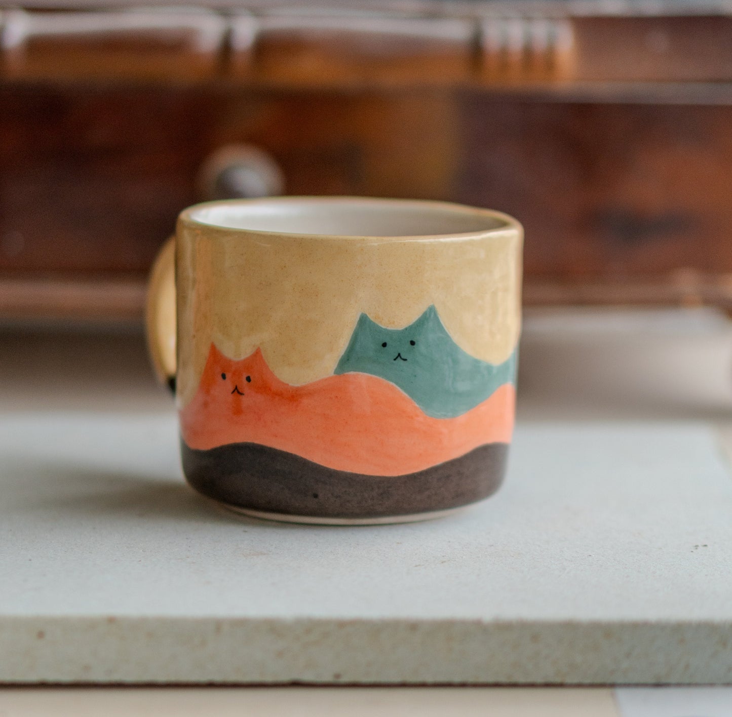 Cat Mountains Coffee Mug