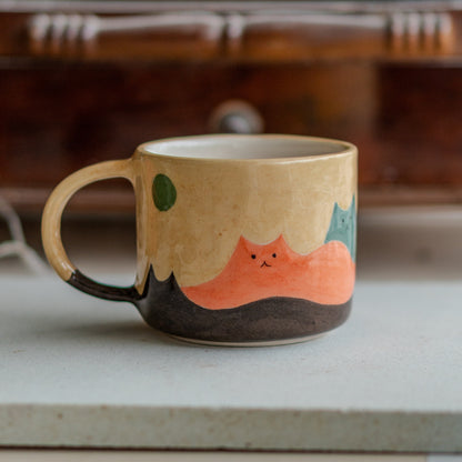 Cat Mountains Coffee Mug