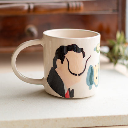 Handmade Pottery Coffee Mug - Salvador Dali, Art Lover Gift, Ceramic Mug, Tea Cup - Persistence of Memory