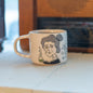 Marie Curie Cartoon Mug - Handmade Coffee Mug, Science Lover Gift Idea