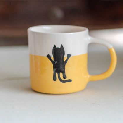 Funny Cat Mug - Black Cat Coffee Mug, Ceramic Coffee Mug, Cat Mom Mug