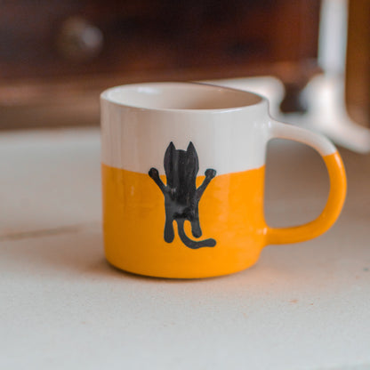 Funny Cat Mug - Black Cat Coffee Mug, Ceramic Coffee Mug, Cat Mom Mug