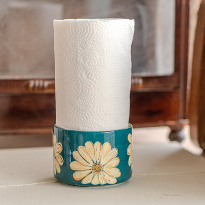 Flower Paper Towel Holder - Daisy Kitchen Decor, Toilet Paper Holder, Towel Rack