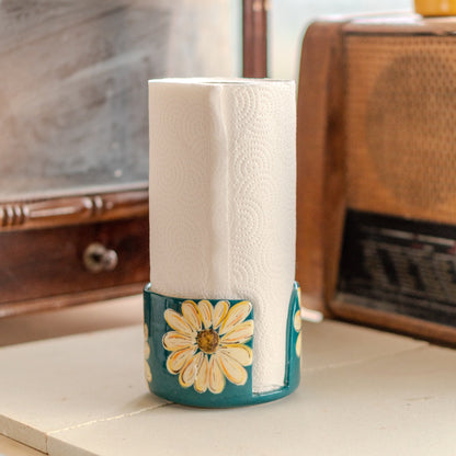 Flower Paper Towel Holder - Daisy Kitchen Decor, Toilet Paper Holder, Towel Rack