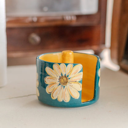 Flower Paper Towel Holder - Daisy Kitchen Decor, Toilet Paper Holder, Towel Rack