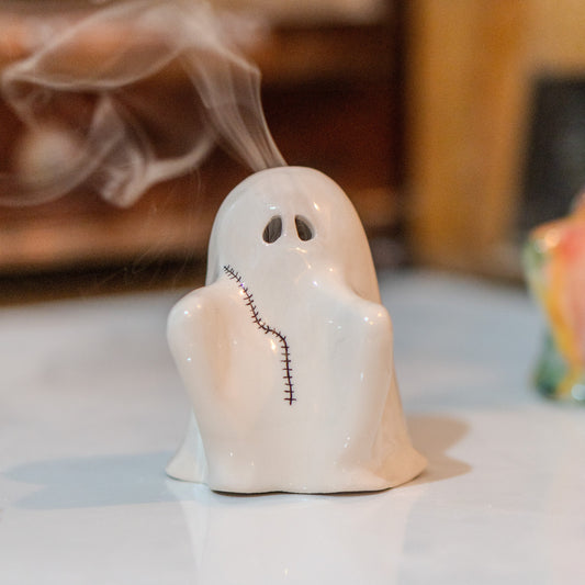 Ghost Incense Holder - Funny Home Decor, Ceramic Ghost Incense Burner