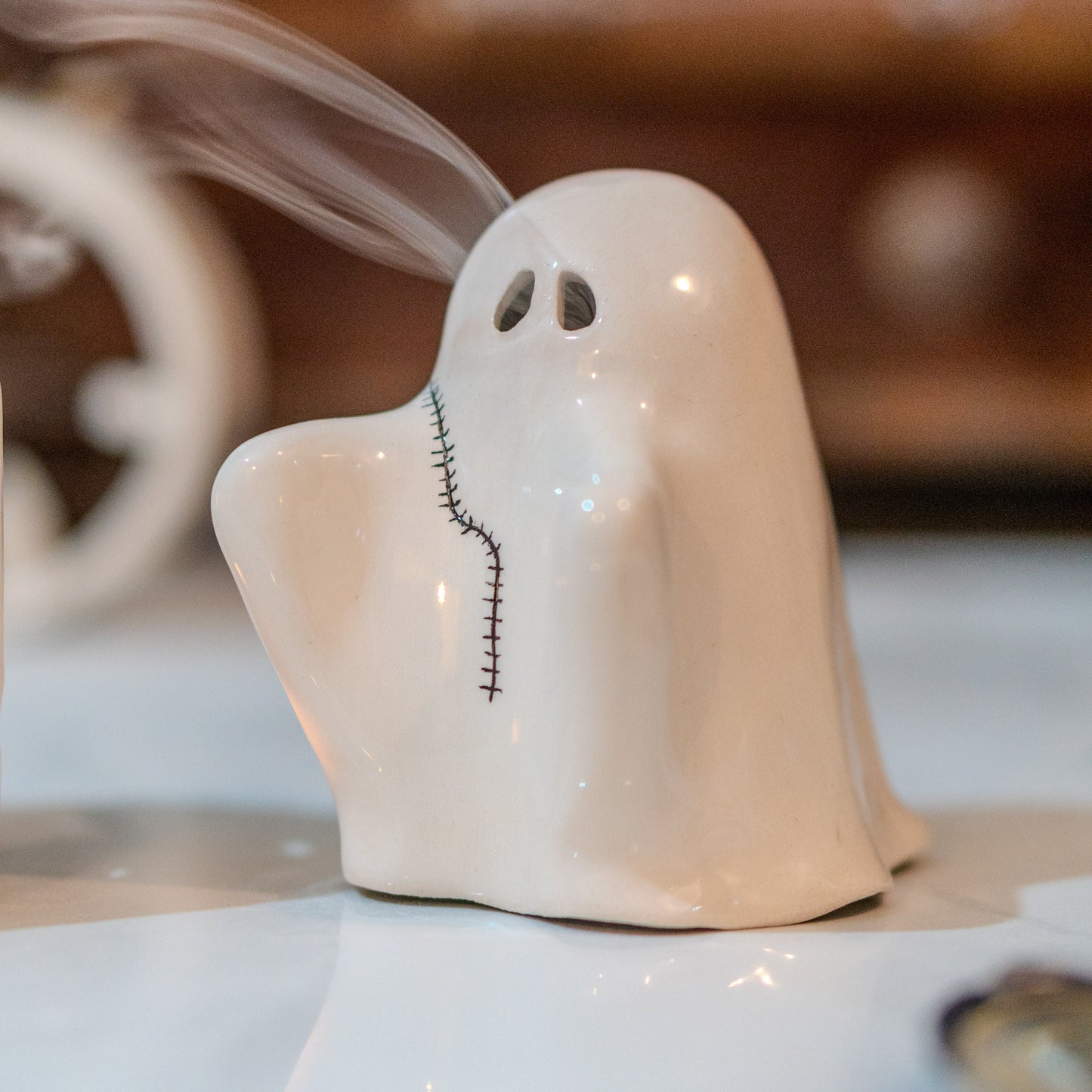 Ghost Incense Holder - Funny Home Decor, Ceramic Ghost Incense Burner