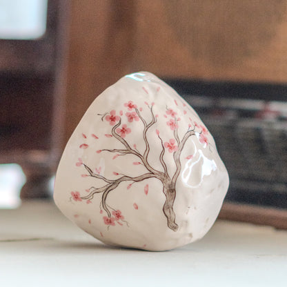 Sakura Flower Pottery Mug - Cherry Blossom Tree, Handmade Pottery Coffee Cup, Lovely Gift Idea