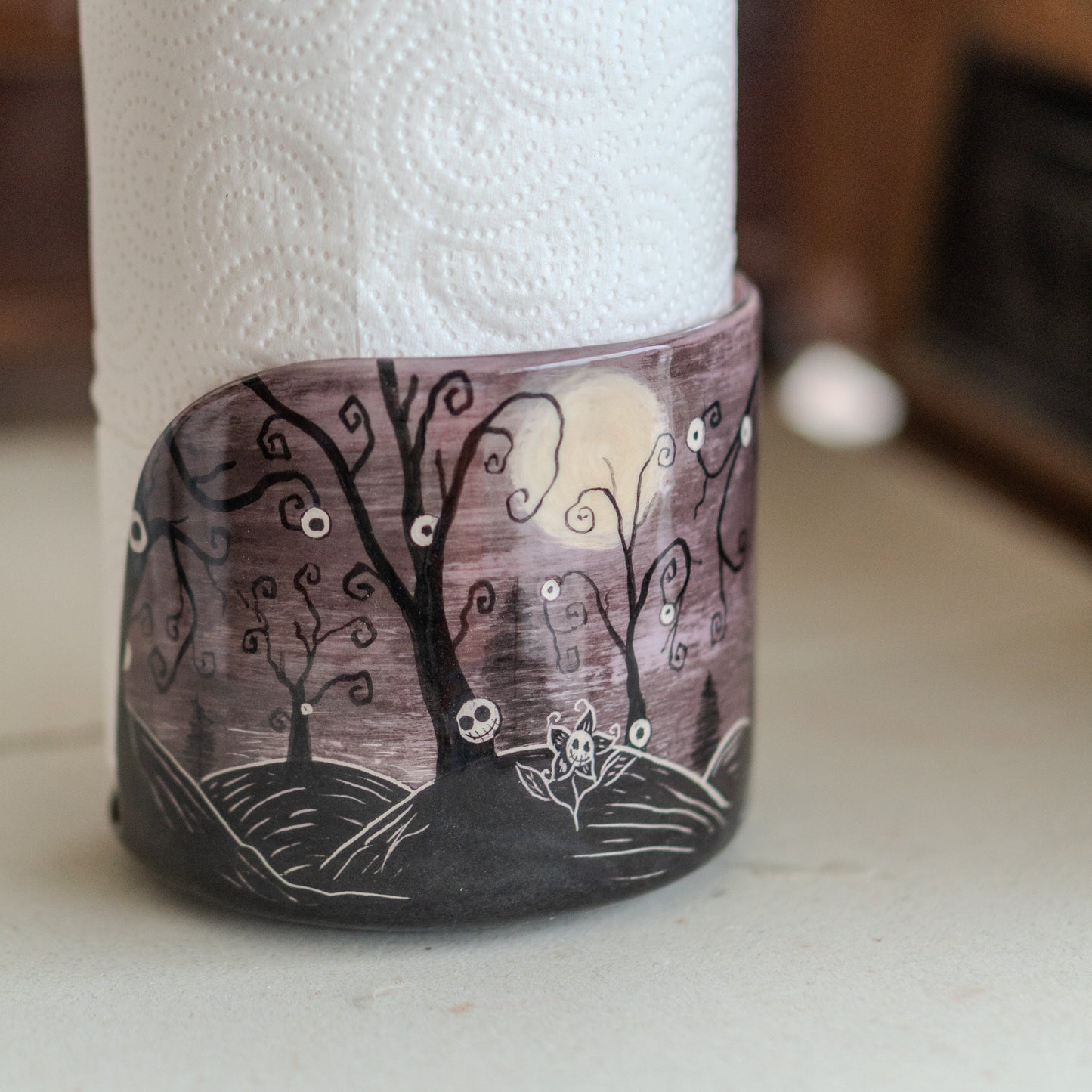 Paper Towel Holder - Gothic Theme, Towel Rack, Bathroom Decor, Toilet Paper Holder