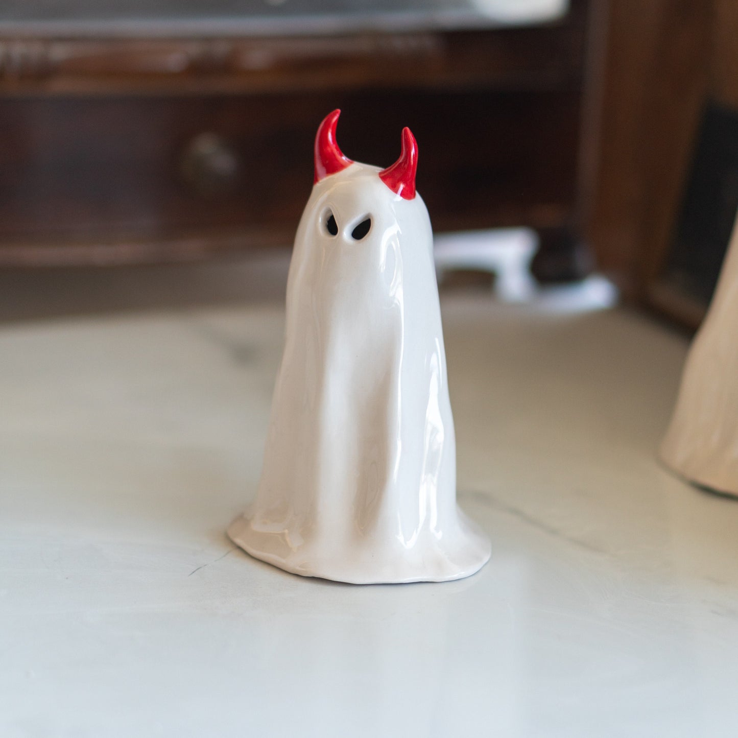 Devil Ghost Incense Holder - Incense Burner, Handmade Home Decor, Funny Ghost Figure