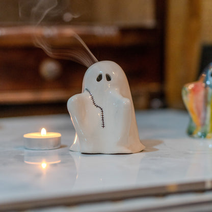 Ghost Incense Holder - Funny Home Decor, Ceramic Ghost Incense Burner