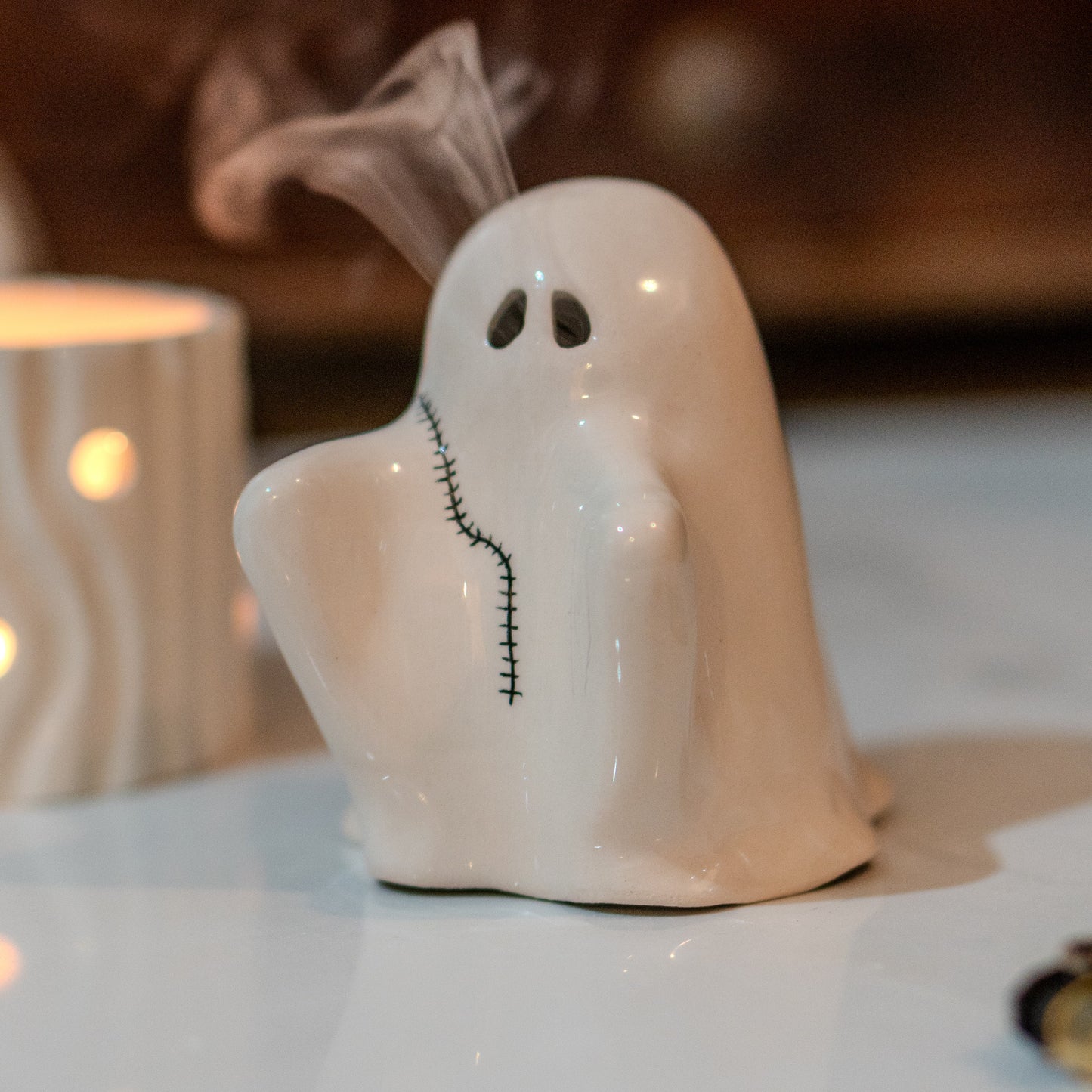 Ghost Incense Holder - Funny Home Decor, Ceramic Ghost Incense Burner