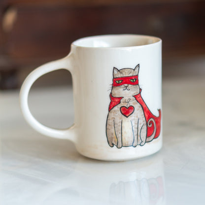 Superhero Cat Mug