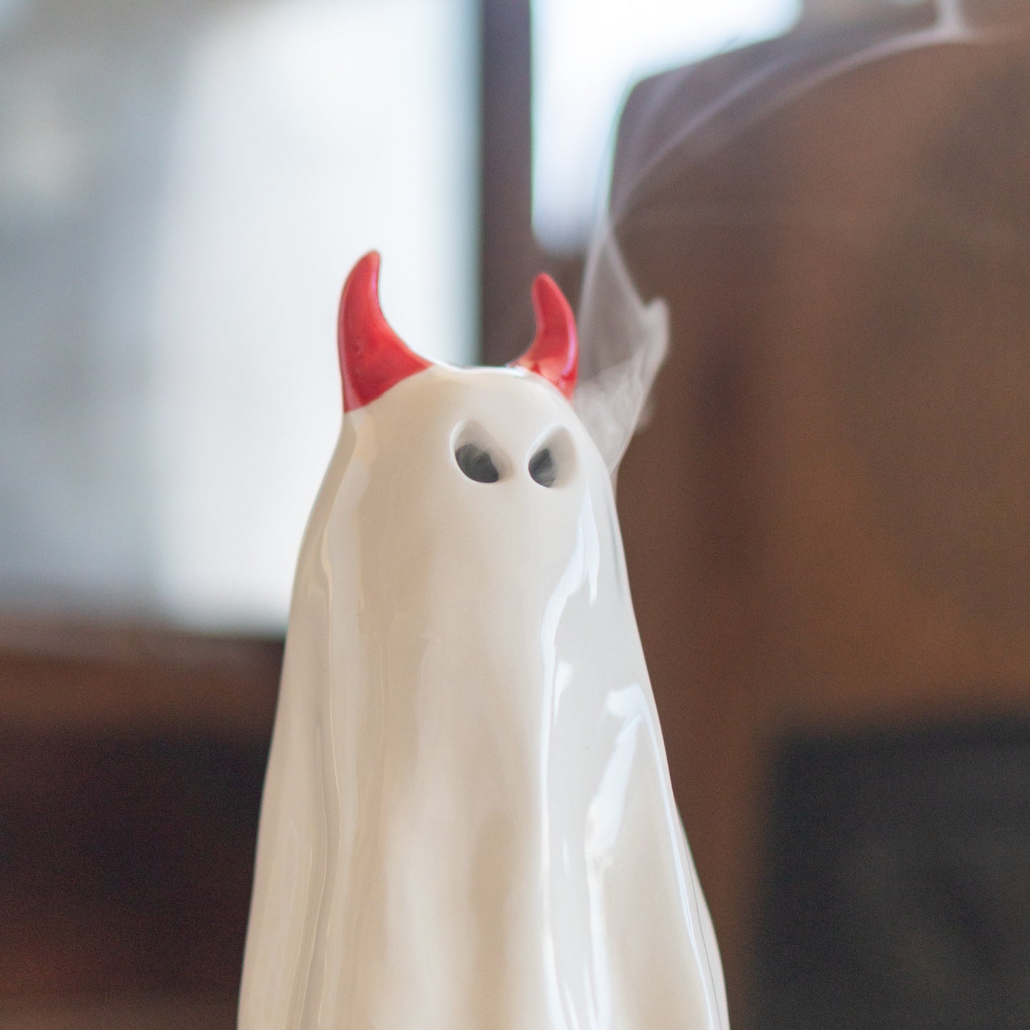 Devil Ghost Incense Holder - Incense Burner, Handmade Home Decor, Funny Ghost Figure