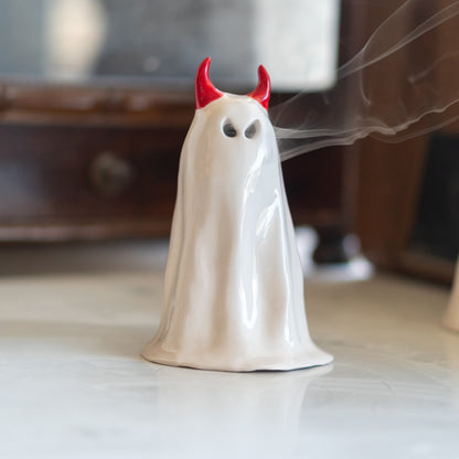 Devil Ghost Incense Holder - Incense Burner, Handmade Home Decor, Funny Ghost Figure