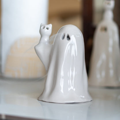 Ghost Incense Holder - Cat Incense Burner, Funny Home Decor, Spooky Home Decor