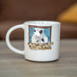 Pottery Cat Mug - Cute Cat Coffee Mug, Handmade Ceramic Mug, Cat Lover Gift