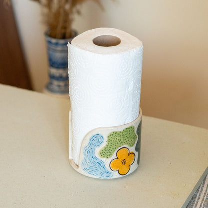 Paper Towel Holder, Handmade Towel Rack, Fall Decor | Single Roll Holder