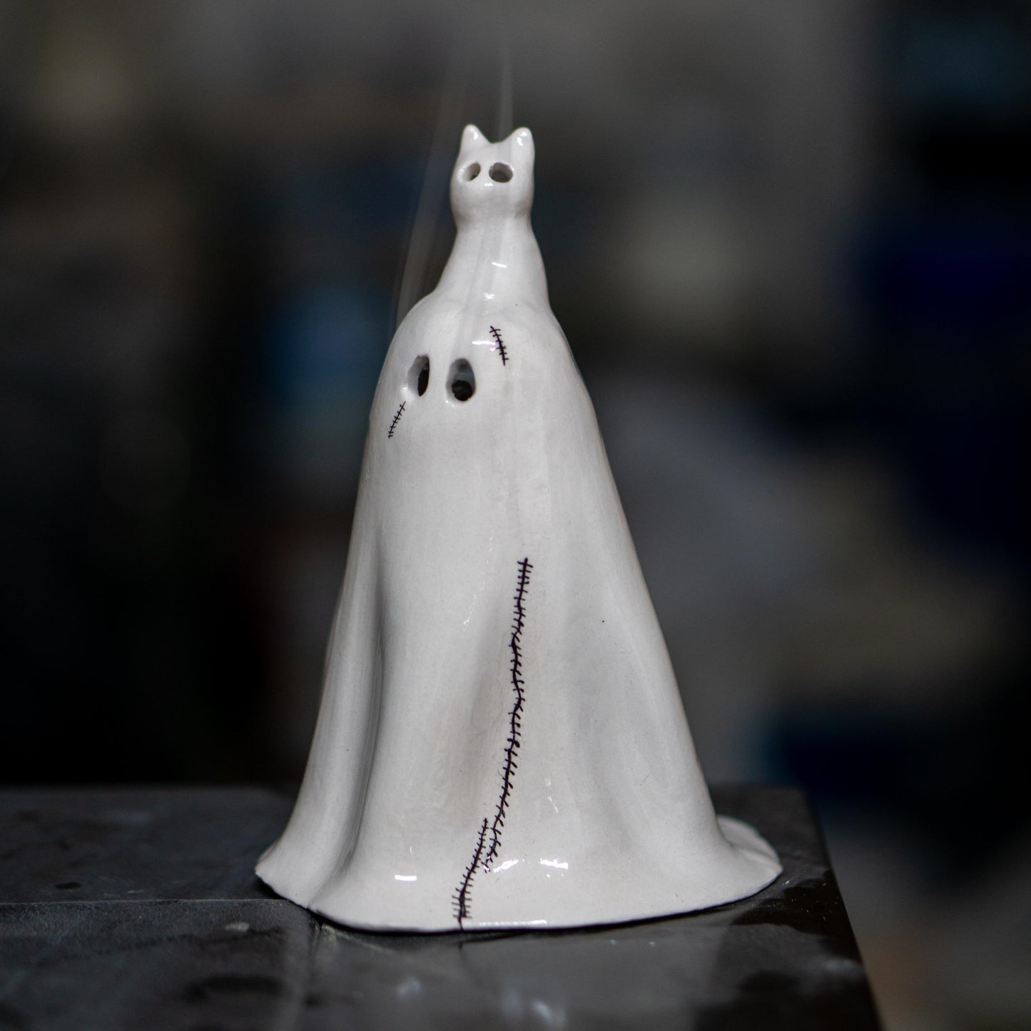 Ghost Incense Holder - Halloween Cat Incense Burner