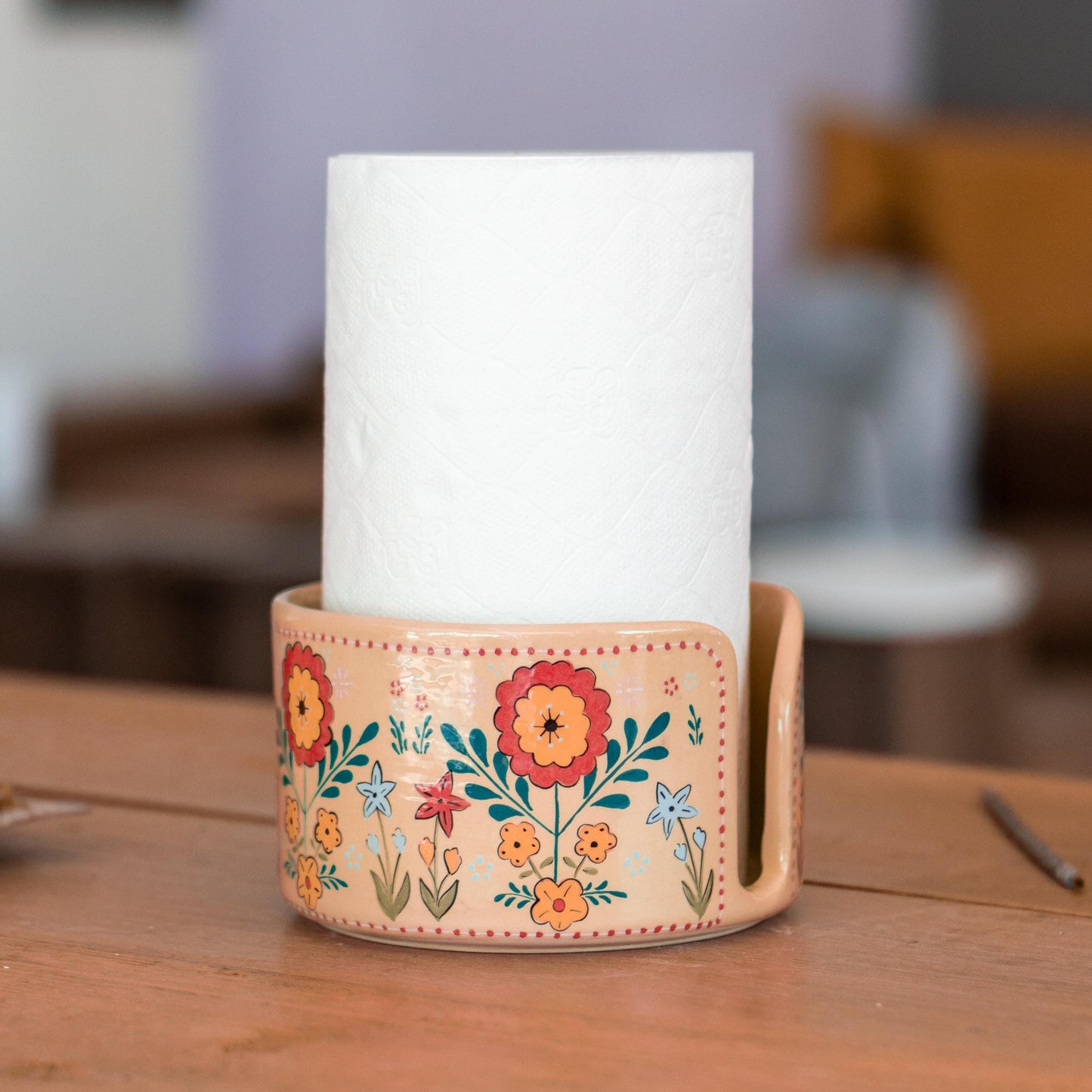 Paper Towel Holder, Fall Theme Kitchen Decor