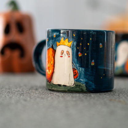 Halloween Ghost Mug - Pumpkin Mug