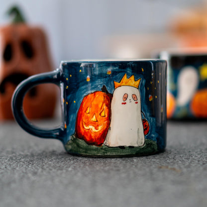 Halloween Ghost Mug - Pumpkin Mug